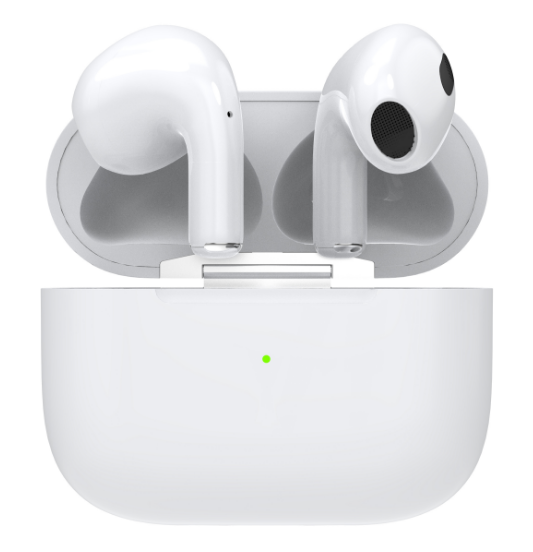 Private-label TWS earbuds illustrating in-ear optical sensing integration